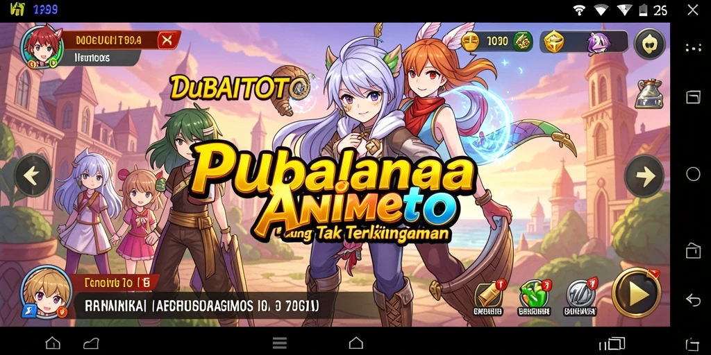 Tampilan gameplay karakter dalam dunia Anime yang memukau.