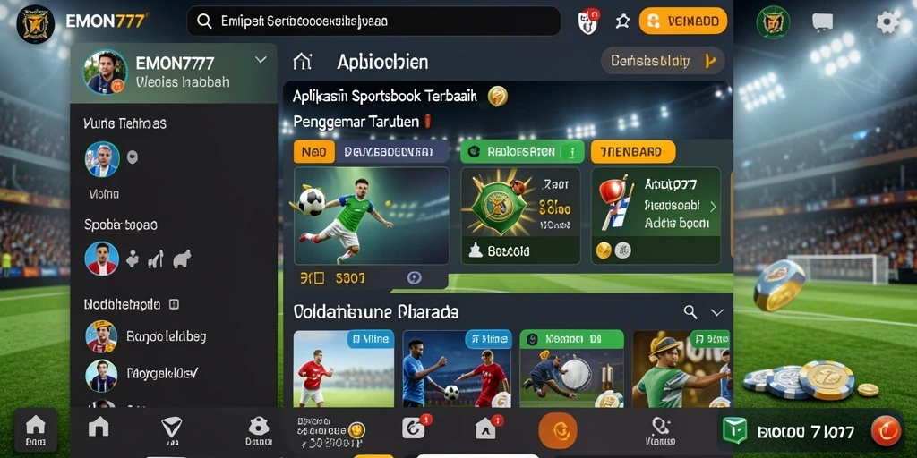 Tampilan gameplay taruhan olahraga di EMON777 yang menarik dan interaktif.