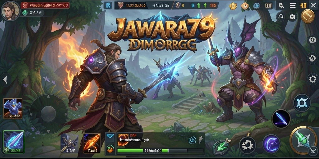 Tangkapan layar menampilkan aksi seru dalam game MMORPG JAWARA79.