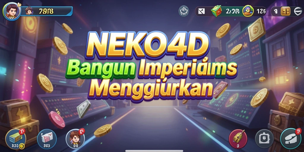 Screenshot gameplay NEKO4D yang menunjukkan pembangunan bisnis yang menarik.