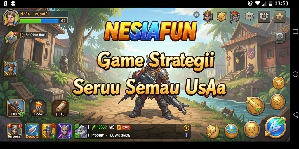 Tampilan gameplay <strong>NESIAFUN</strong> dengan elemen strategi yang menantang.
