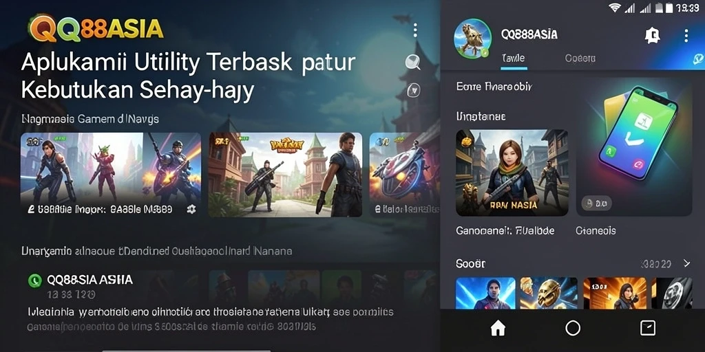 Tampilan utama QQ88ASIA dengan antarmuka yang intuitif dan fitur pengingat.