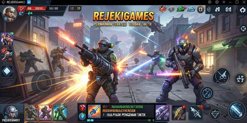 Gameplay mendebarkan dalam REJEKIGAMES yang memperlihatkan strategi yang cerdas.