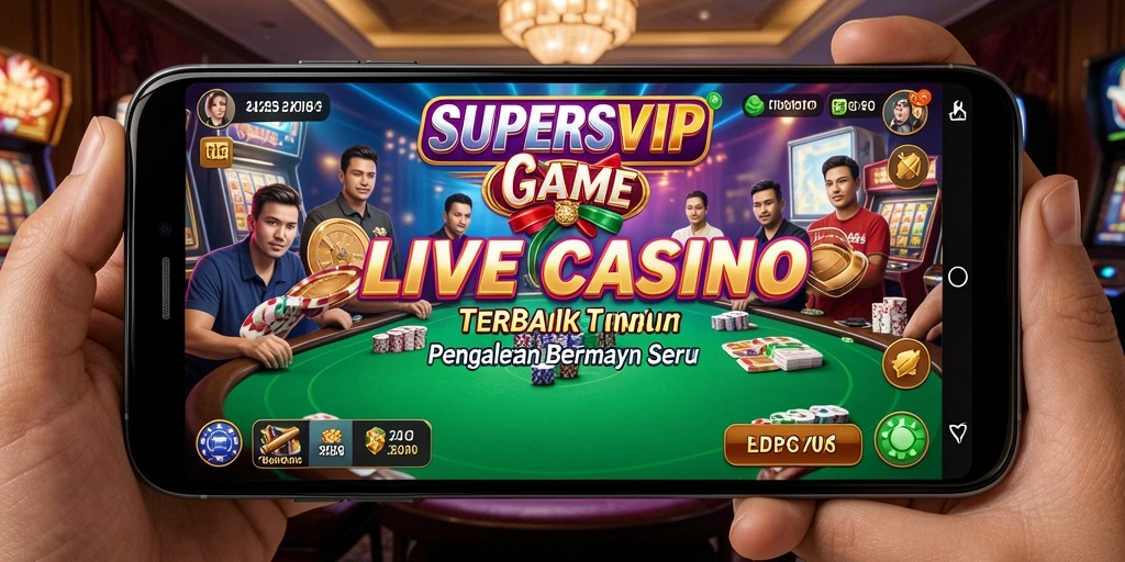 Tampilan gameplay langsung dari SUPERSVIP dengan dealer profesional.