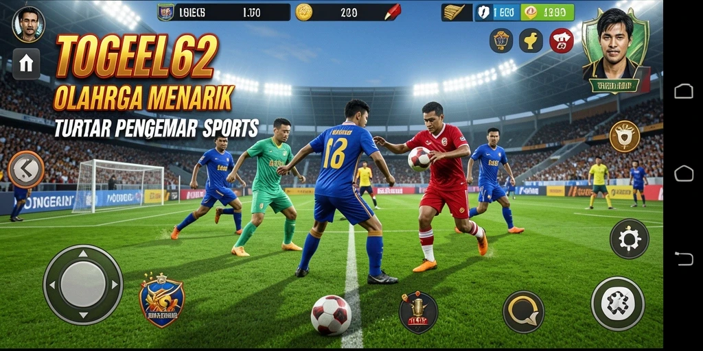Tampilan utama game TOGEL62 menampilkan keseruan olahraga.