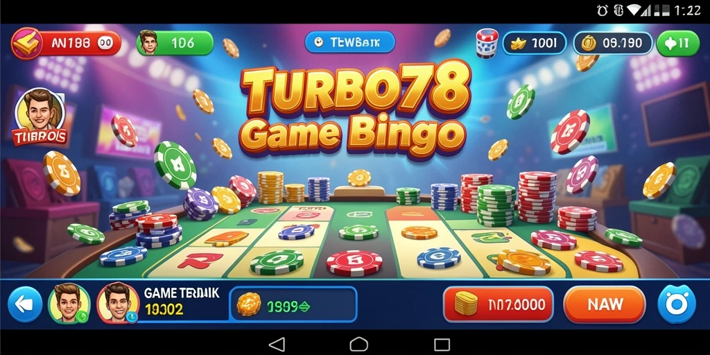 Tampilan gameplay seru dari TURBO78 yang menampilkan momen menegangkan di Bingo.